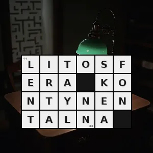 Hasło krzyżówkowe litosfera - litosfera kontynentalna – rozwiązanie, synonimy, podpowiedzi i definicje krzyżówkowe